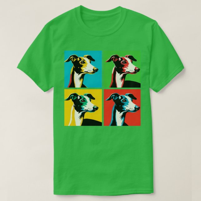Italienska Greyhound Art-Hundälskare T Shirt (Design framsida)
