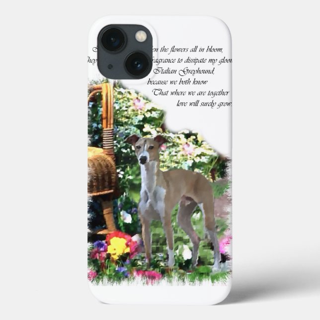 Italienska Greyhound Art-presentationer (Baksida)