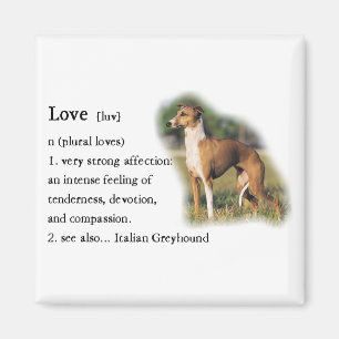 Italienska Greyhound Art-presentationer Magnet