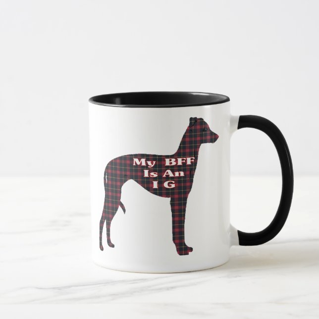 Italienska Greyhound BFF Mugg (Höger)