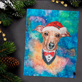 Italienska Greyhound Breed Hund jul Pussel