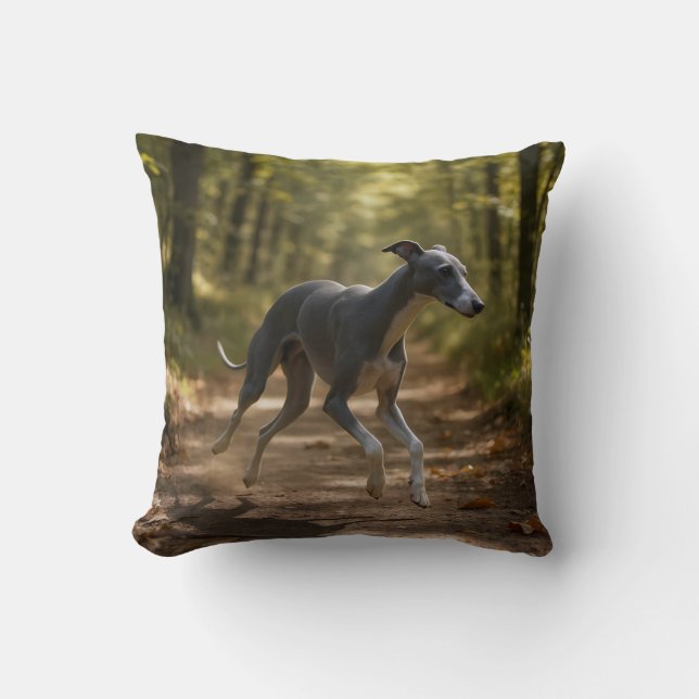 Italienska Greyhound Elegant Dekorativ kudde (Framsida)