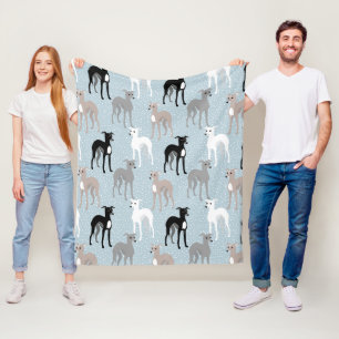 Italienska greyhound eller Whippets Modern under m Fleecefilt