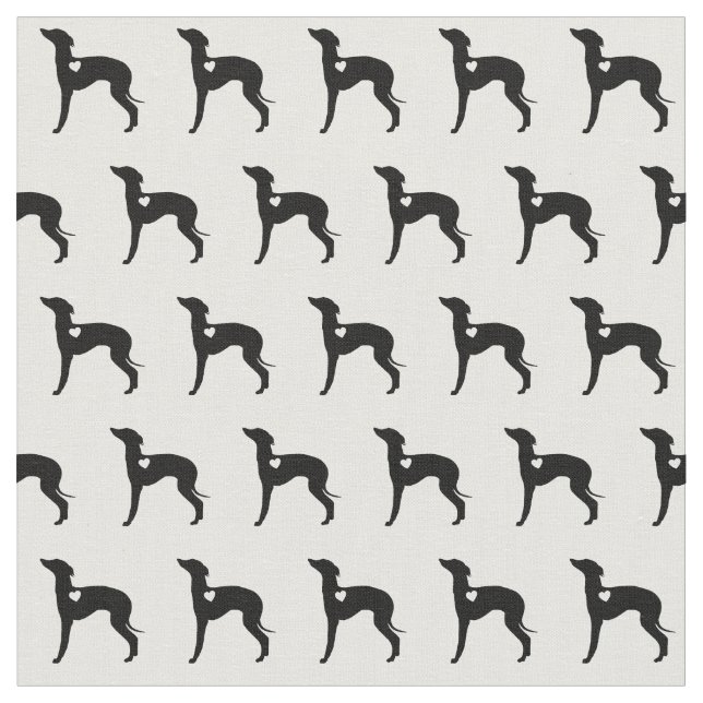 Italienska Greyhound Fabric Tyg (Närbild)