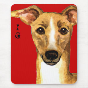 Italienska Greyhound Färg-blocket Musmatta