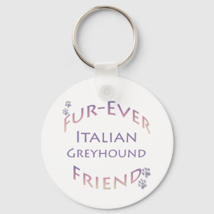 Italienska Greyhound Furever Nyckelring