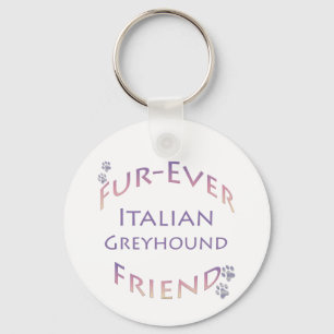 Italienska Greyhound Furever Nyckelring