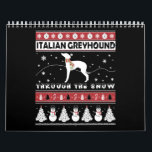 Italienska Greyhound genom Snö Cute Jul Kalender<br><div class="desc">Italienska Greyhound genom Snö Cute Jul</div>
