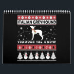 Italienska Greyhound genom Snö Cute Jul Kalender<br><div class="desc">Italienska Greyhound genom Snö Cute Jul</div>