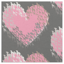 Italienska Greyhound Heart Joann Fabric Tyg