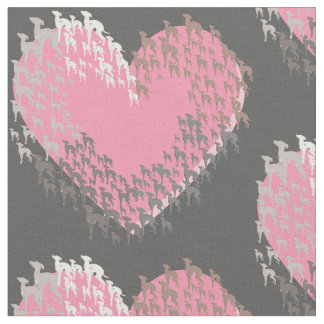 Italienska Greyhound Heart Joann Fabric Tyg