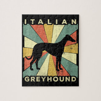 Italienska Greyhound Hund 70s-gåva Pussel