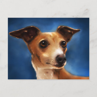 Italienska Greyhound Hund Art - Magnifico Vykort