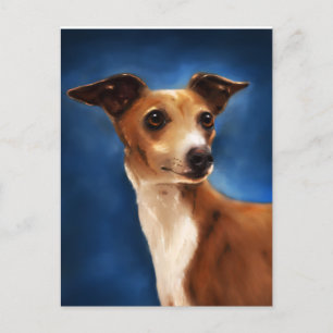 Italienska Greyhound Hund Art - Magnifico Vykort