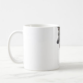 Italienska Greyhound-Hund i Front Pocket Funny Kaffemugg