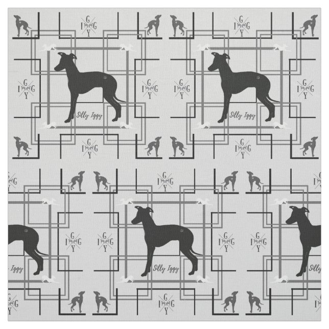 Italienska Greyhound Hund Rädding Joann Fabric Igg Tyg (Provkarta)