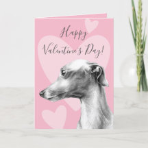 Italienska Greyhound hund Rosa Valentines day Kärl