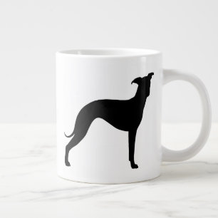 Italienska Greyhound Hund Silhouettes Iggies Jumbo Mugg