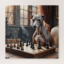 Italienska Greyhound Hund Spelschess