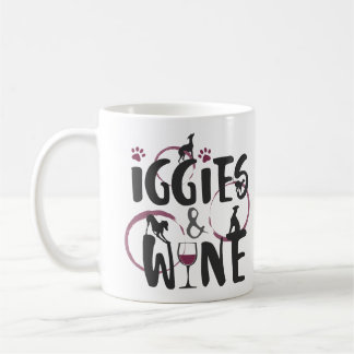 Italienska Greyhound Hundägare Vin älskare Funny t Kaffemugg