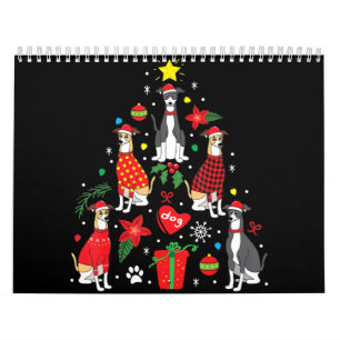 Italienska Greyhound jul Ornament Träd Hund Mamma Kalender