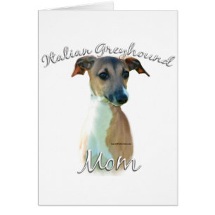 Italienska Greyhound Mamma 2 Hälsningskort