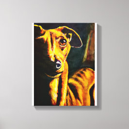 Italienska greyhound Painting Canvastryck