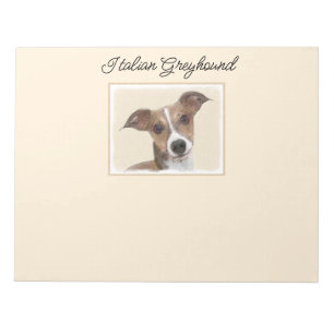 Italienska Greyhound Painting - Cute Original Hund Anteckningsblock