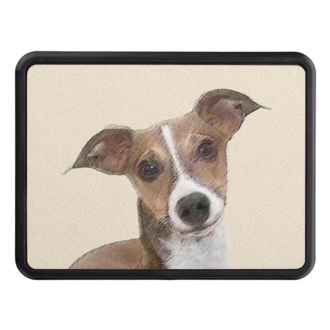 Italienska Greyhound Painting - Cute Original Hund Dragkroksskydd (Framsidan)