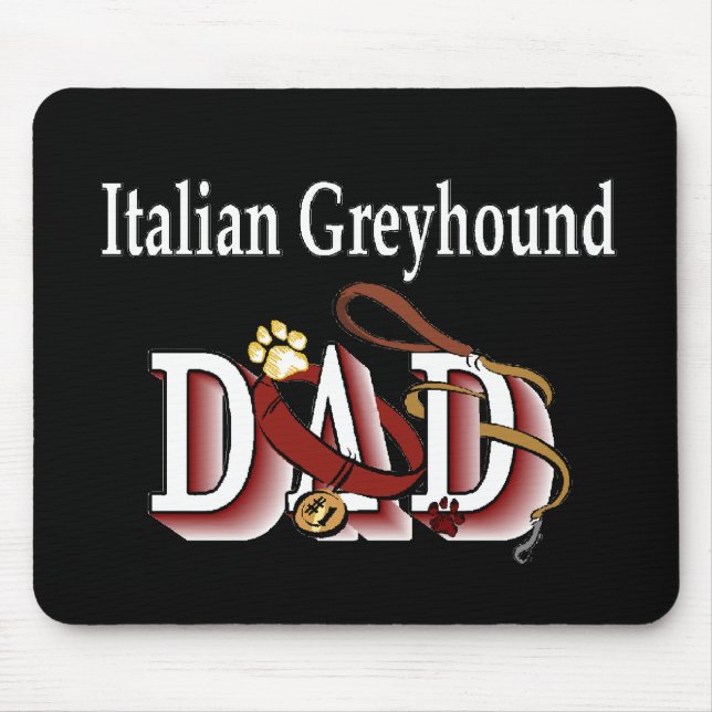 Italienska Greyhound Pappa-gåvor Musmatta (Framsidan)