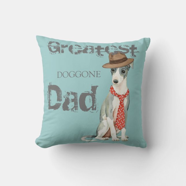 Italienska Greyhound Pappa Kudde (Framsida)