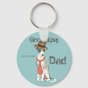 Italienska Greyhound Pappa Nyckelring