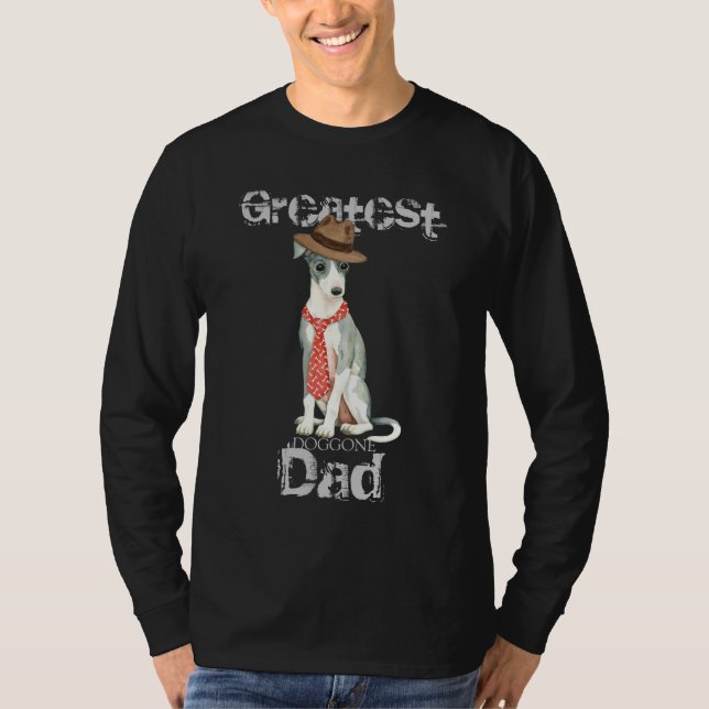 Italienska Greyhound Pappa T-shirt (Framsida)