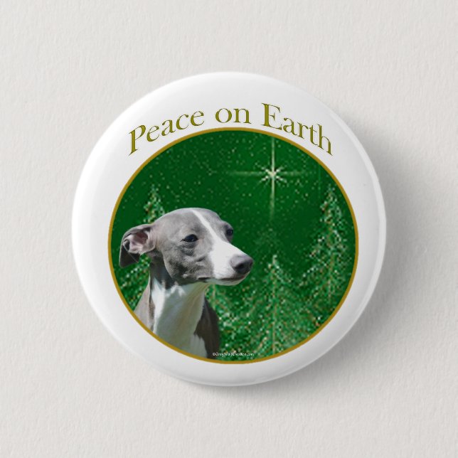 Italienska Greyhound Peace Knapp (Framsida)