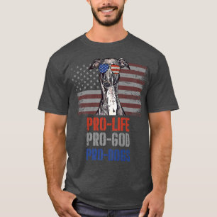 Italienska Greyhound Pro Life Pro God Pro Hundar P T Shirt