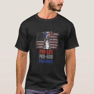 Italienska Greyhound Pro Life Pro God Pro Hundar T Shirt