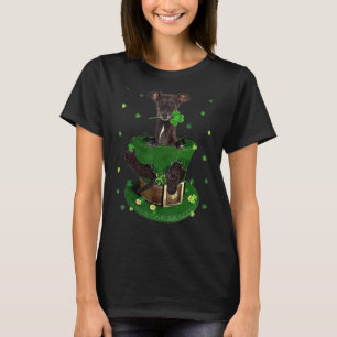 Italienska Greyhound Shamrock Hat C St patrick's d T Shirt