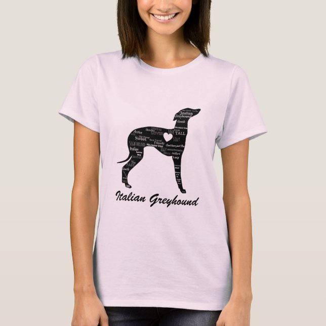 Italienska Greyhound Shirt-Fåniget Iggy Tröja (Framsida)