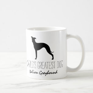 Italienska Greyhound Silhouette Världsmästare Hu Kaffemugg