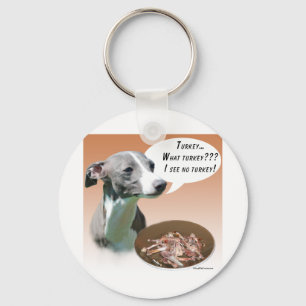 Italienska Greyhound Turkey Nyckelring