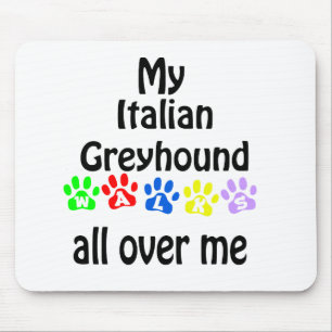 Italienska Greyhound Walks Design Musmatta