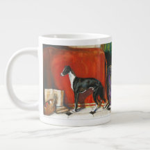 Italienska Greyhound Watercolor Painting