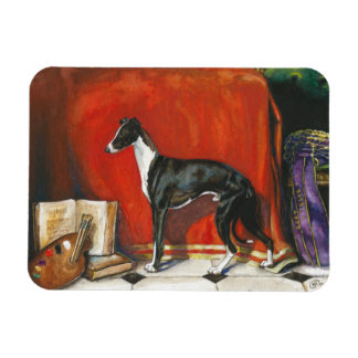 Italienska Greyhound Watercolor Painting Magnet