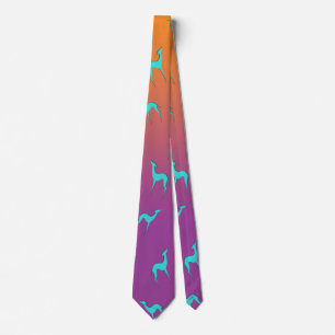 Italienska Greyhound Whifragmentsilhouette mönster Slips