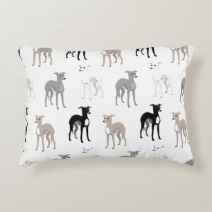 Italienska Greyhounds eller Whippets Mid Century M Prydnadskudde