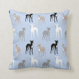 Italienska Greyhounds eller Whippets Modern Aqua-a Kudde