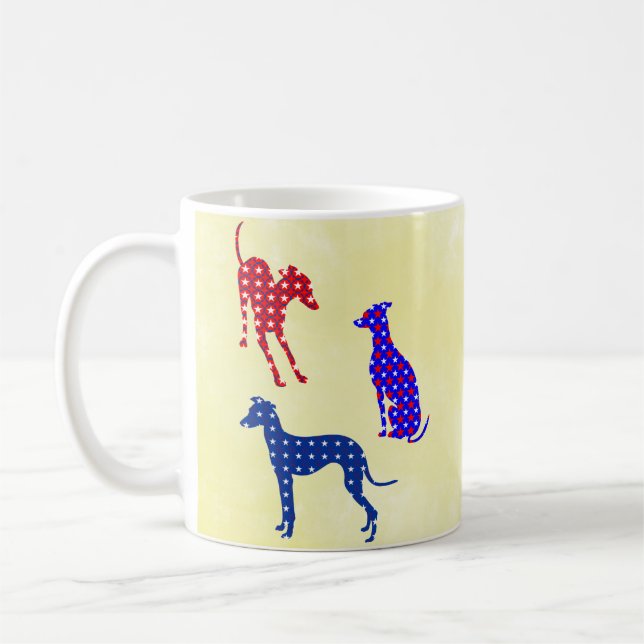 Italienska Greyhounds Kaffemugg (Vänster)