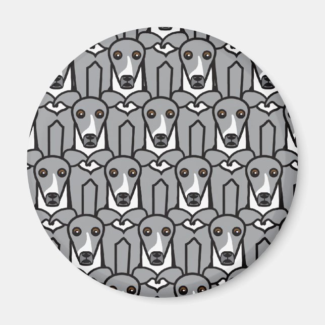 Italienska Greyhounds Magnet (Framsidan)