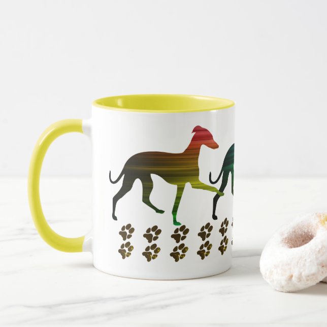 Italienska Greyhounds Mugg (Med munk)