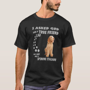 Italienska Griffon Hund Bracco Spinoso Pappa, Spin T Shirt